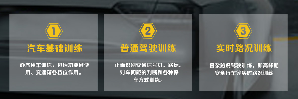 汽车基础训练，普通驾驶训练，实时路况训练